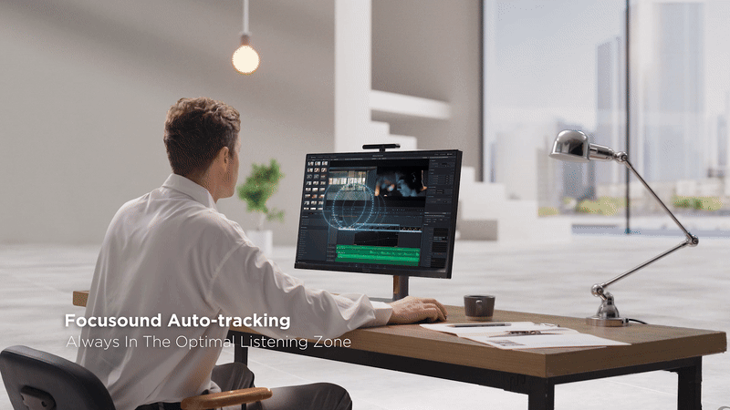 集成清聽聲學聚音屏技術的一體機電腦
